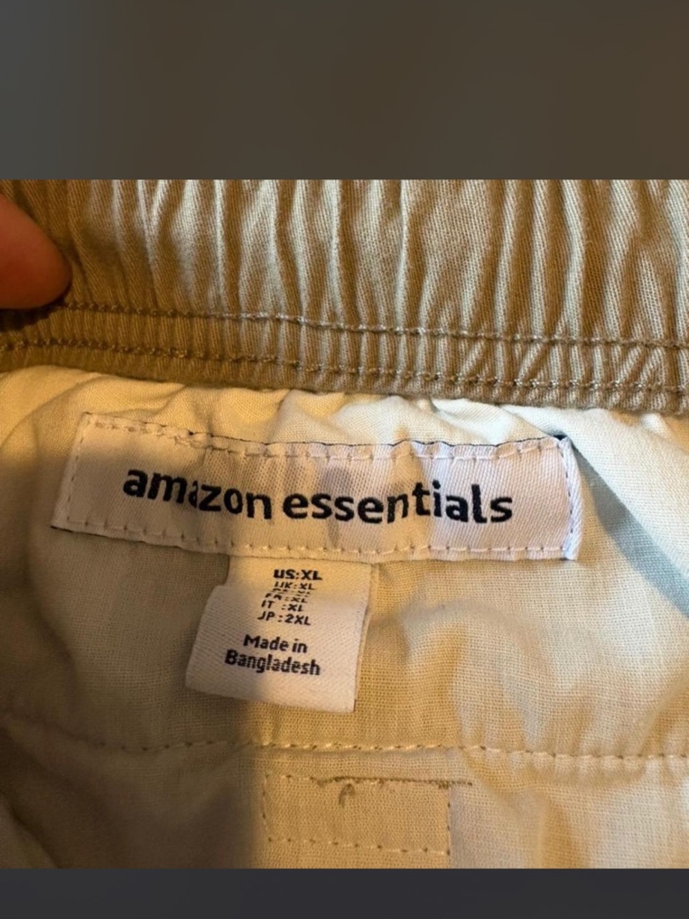 Amazon Essentials Men’s Light Khaki Shorts NWOT Size XL